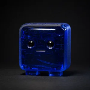 BRICK, a creature made of cobalt cast glass